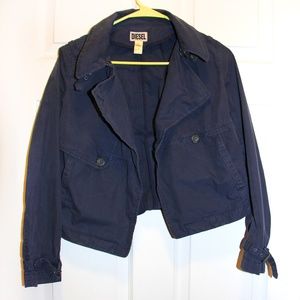 Navy Diesel Jacket with Buckles